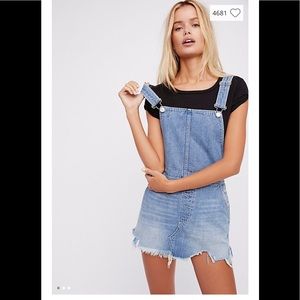 Free People Blue Denim Mini Dress